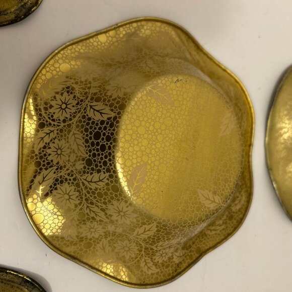 Vintage Mr. Peanut Snack Bowl Set – Planters Peanuts Advertising Tin Dishes - Picture 5 of 5